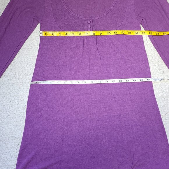 Vintage purple Long sleeve sweater dress - Picture 8 of 9
